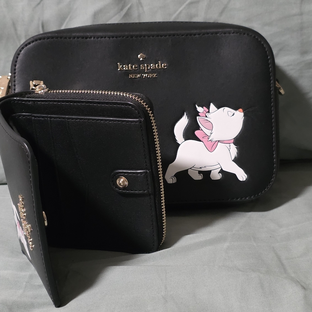 **Wallet Only, On Hold** Kate Spade X Disney Aristocats Camera Bag and Wallet - Picture 2 of 5